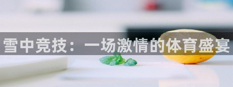 ug环球官网：雪中竞技：一场激情的体育盛宴