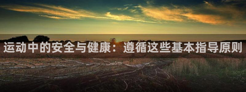 ug环球官网登录入口：运动中的安全与健康：遵循这些基本指导原则